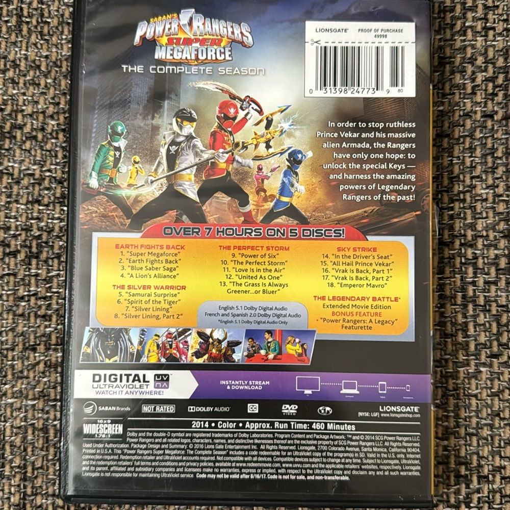 Power Ranger Super Megaforce DVD set - Picture 3 of 4